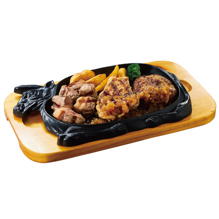 アンガスカットサーロインのトリプルグリル　プレミアムセット付　200g：（税込3,839円）