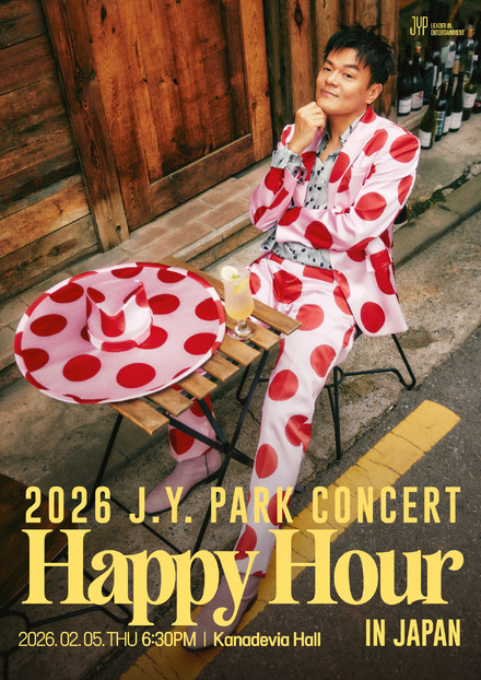 J.Y. Park「J.Y. PARK CONCERT ‘HAPPY HOUR’ IN JAPAN」キービジュアル