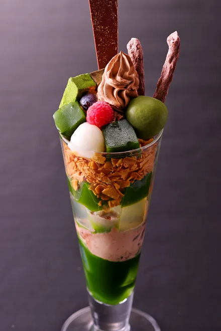 抹茶チョコレートパフェ 単品1,390円(税込)