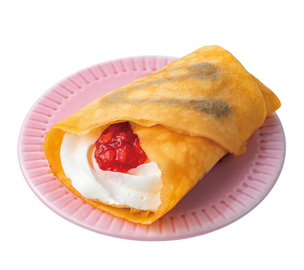 もちもち生地のいちごチョコクレープ(税込280.80円)