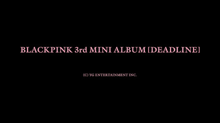 BLACKPINK『DEADLINE』告知ビジュアル