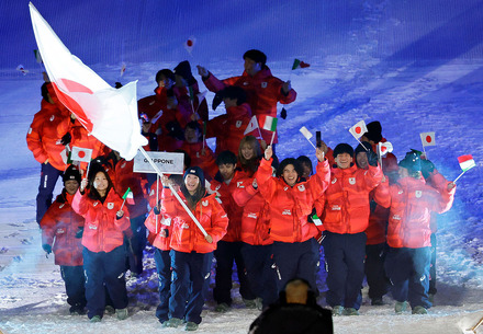 日本選手団(Photo by David Ramos/Getty Images)