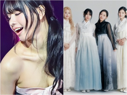 刺激的な大胆衣装から一転、清楚に…日本デビューも果たしたKISS OF LIFE、民族衣装で旧正月の挨拶