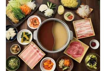 しゃぶしゃぶ温野菜、15日より韓国フェア開催！韓国鍋「海鮮チゲ鍋」「コムタン鍋」が登場 画像