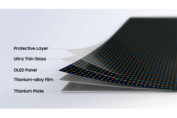 Samsung、折りたたみディスプレイ新技術「Flex Titanium」発表 画像