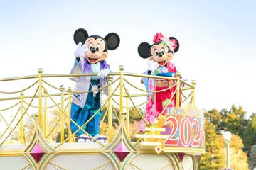 東京ディズニーリゾート、2027年元日から正月イベント　和服姿のミッキー登場 画像