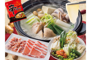 しゃぶ葉、鶏の旨味や濃厚さがつまった「参鶏湯風だし」初登場!17日より韓国フェア開催 画像
