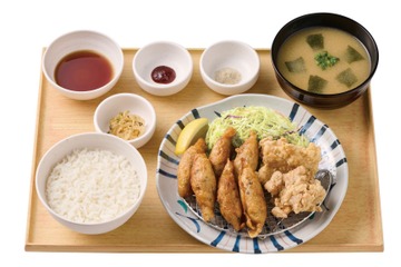 やよい軒に新定食登場!パリッと香ばしい「鶏皮餃子」&「鶏竜田揚げ」を16日より販売 画像