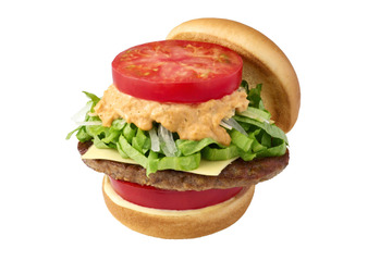 モスバーガー、熊本県産トマトを使ったボリューム満点の限定バーガーが登場！17日より販売開始 画像