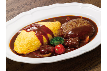 ロイヤルホスト、18日よりグランドメニュー改定！「黒×黒ハンバーグ」のコンビネーションメニュー2品が登場 画像