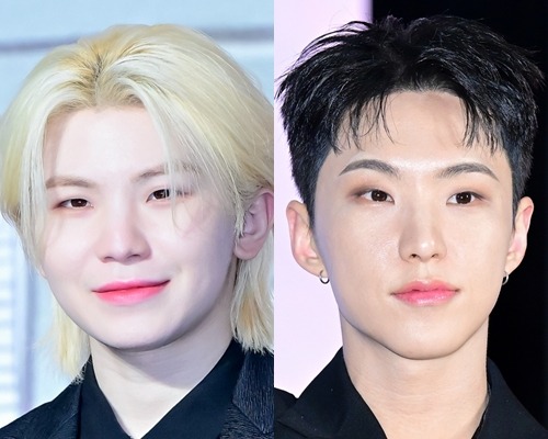SEVENTEENのウジ（左）とホシ