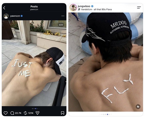 左がヨンジュン、右がJUNG