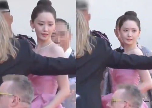 制止される少女時代・ユナ