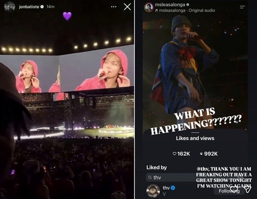ジョン・バティステ、レア・サロンガInstagram