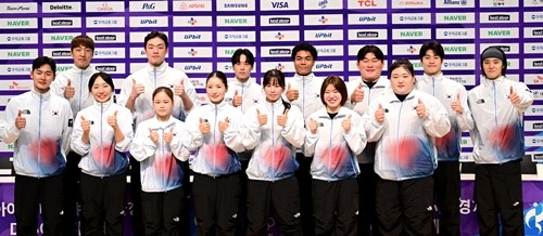 韓国選手団