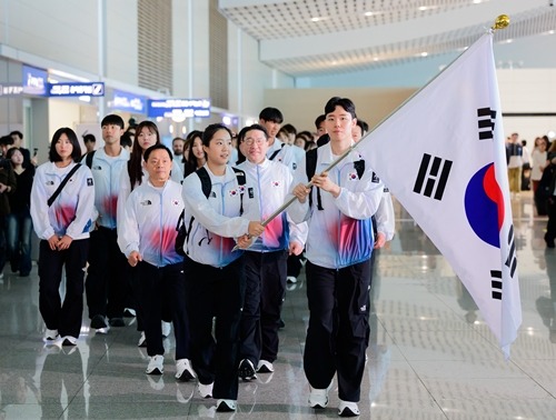 韓国選手団