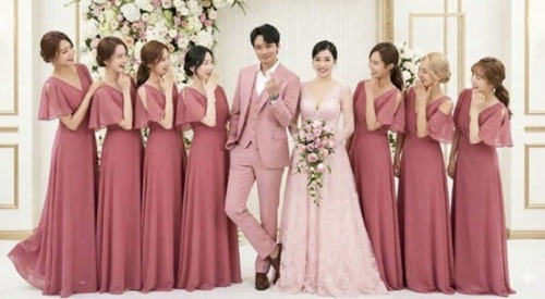 ティファニーの結婚写真