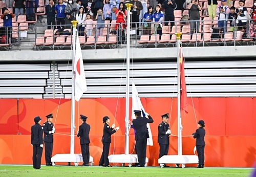 アジア大会サッカー表彰式
