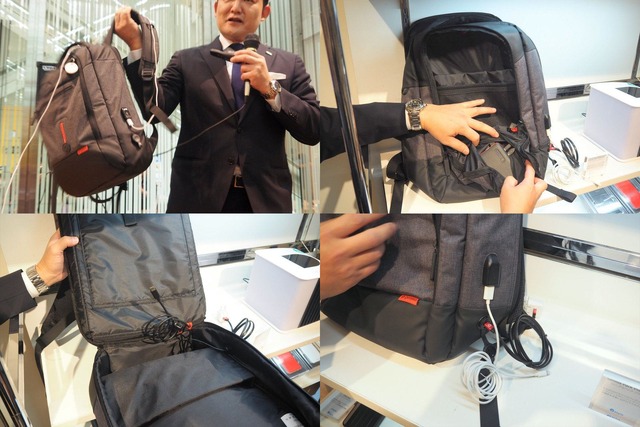 ジニアス パック プレミアムは、8,000mAhの大容量バッテリーを搭載したイタリアンデザインのバッグ