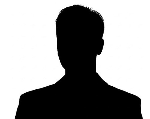 男性のシルエット