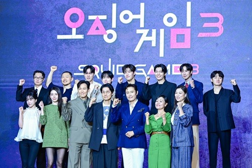 『イカゲーム』シーズン3制作発表会の様子