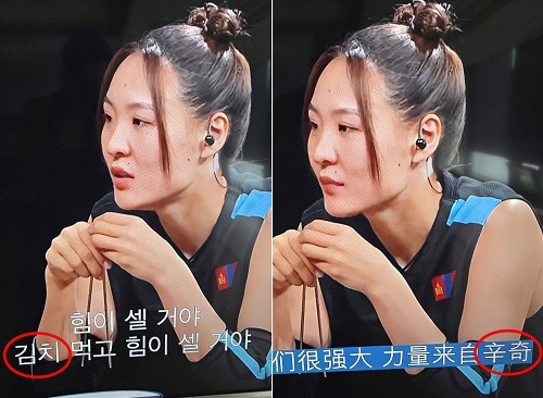 Netflixの字幕でキムチが「辛奇」と表記された