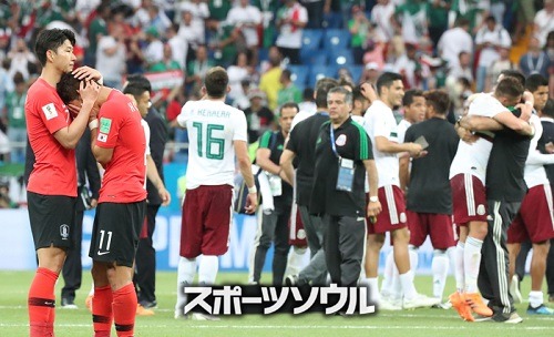 ロシアW杯グループリーグのメキシコ戦で1対2で敗れた