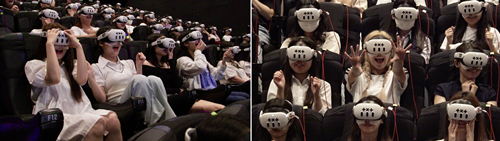 VRコンサート中の様子