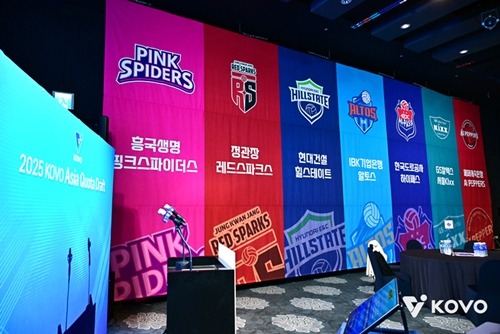 韓国Vリーグのトライアウト会場