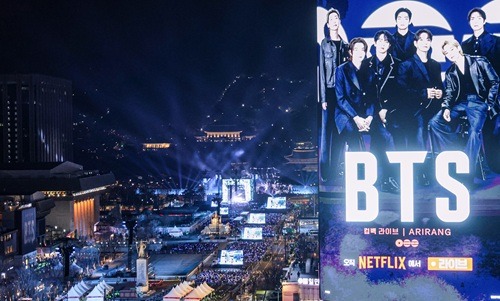 BTS復活ライブ当日のソウル光化門
