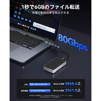 ORICO X50｜Thunderbolt 5対応・80Gbps超高速NVMe外付けSSDケース【23,599円】
