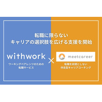 ミートキャリア、ワーキングペアレンツ向け転職サービス「withwork」とサービス連携開始