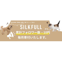 「フォローするだけで支援につながる」SILKFULL、犬猫の命を守る継続支援プロジェクトを開始