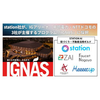 station社が発起人であるSTATION Ai発の共創チームが、IGアリーナ・中部電力・NTTドコモの3社が主催するプログラム「IGNAS」に採択