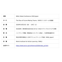 AIが答えを出す時代に、人間のチームは何のために存在するのか-アクションラーニング日本上陸20年-世界16カ国の実践家が10月東京に集結AI時代のチームとリーダーシップを問います