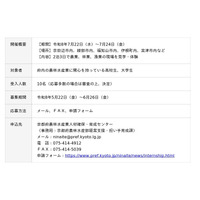 京都の農林水産業を体験してみよう！
