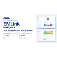 設備保全AIエージェント『EMLink Intelligence』を大幅アップデート - 複雑なタスクの自律実行に加え、自社のナレッジで「専用RAG」を最短1分で構築できる機能を搭載