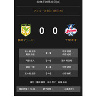 ノジマTリーグ 2026-2027シーズン 公式戦 8月29日開催 静岡ジェード vs T.T彩たま オーダー発表