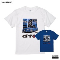 R34の迫力を一枚に。SKYLINE GT-R (R34) デザインTシャツが新登場！楽天市場で予約販売を開始しました。